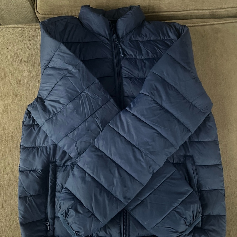 Men's Classic Blue Puffer Jacket
